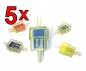 5x Benzinfilter  6-7 mm fr Roller, Scooter, Pocket Bike, Motorrad, Quad, ATV