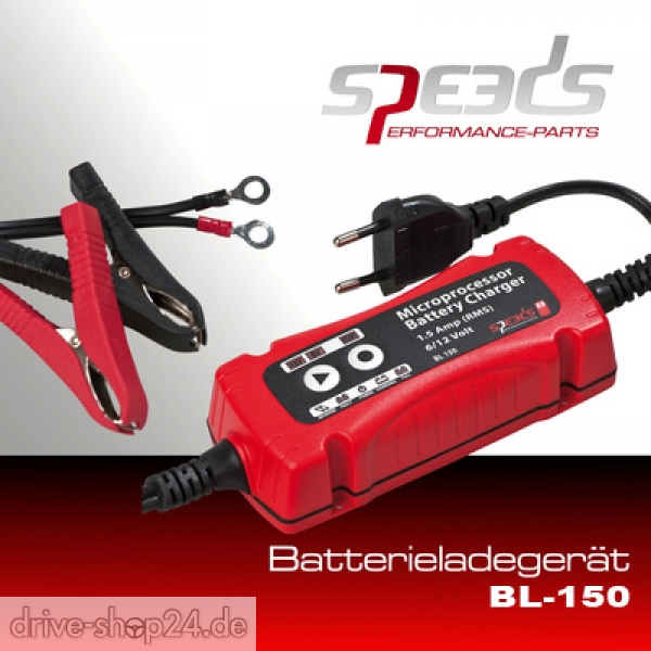 BATTERIELADEGERÄT BLEI BATTERIEERHALTER MOTORRAD AUTO 12V