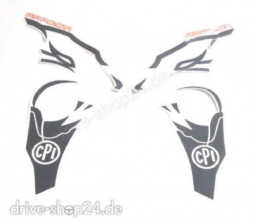CPI Aragon 25-45 Basic S-Line AUFKLEBER-SET GRAU fr Frontmaske