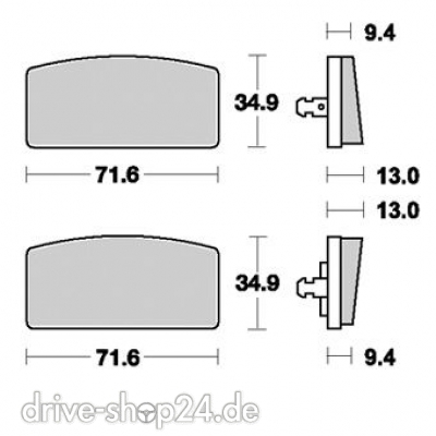 MCB017 Lucas-TRW Scheiben-Bremsbelag