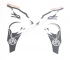 CPI Aragon 25-45 Basic S-Line AUFKLEBER-SET GRAU fr Frontmaske